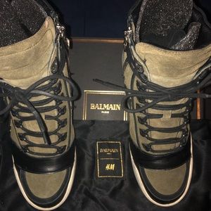 Balmain x h&m high top sneakers collab exclusive